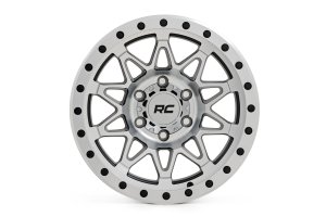 Jeep J10 Pickup Wheel - Rough Country - 78 Series | Simulated Beadlock | Full Machine | 17x8.5 - Bronze Finish with Black Lip - 4WD - '74-'88